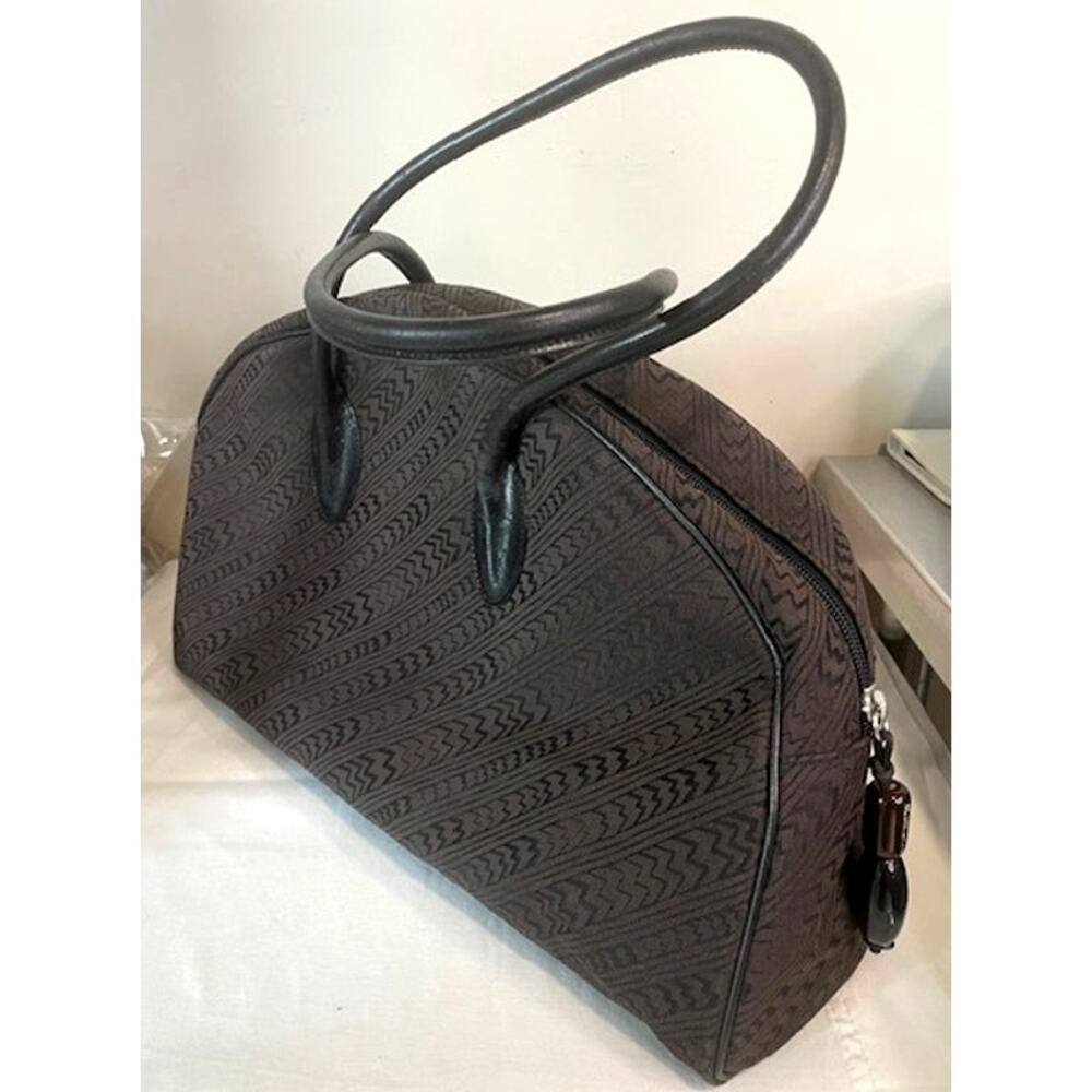 Mangiameli VTG Vintage Designer Shoulder Bag Satchel Monogram Made In Italy